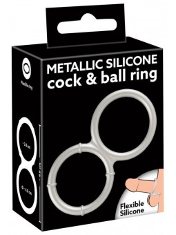 Metallic Silicone Double Ring