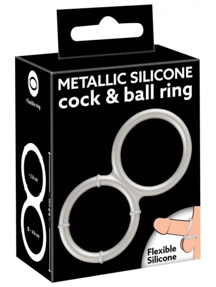 Metallic Silicone Double Ring
