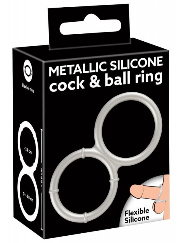 Metallic Silicone Double Ring