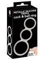 Metallic Silicone Triple Ring