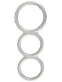 Metallic Silicone Triple Ring