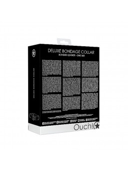 Deluxe Bondage Collar - One Size - Black