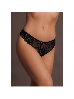 Claire - Elastic Lace Brief with Golden