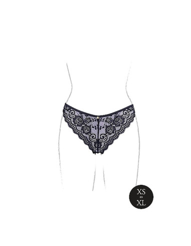 Claire - Elastic Lace Brief with Golden