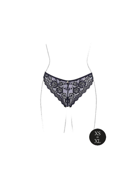 Claire - Elastic Lace Brief with Golden
