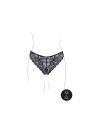 Claire - Elastic Lace Brief with Golden