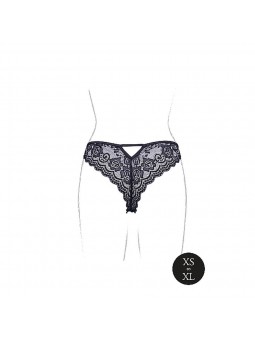 Claire - Elastic Lace Brief with Golden