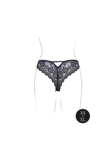 Claire - Elastic Lace Brief with Golden