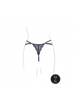 Faye - Lace Thong with Adjustable Slide