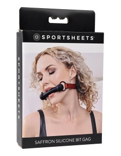 SPORTSHEETS SAFFRON SILICONE BIT GAG BLA