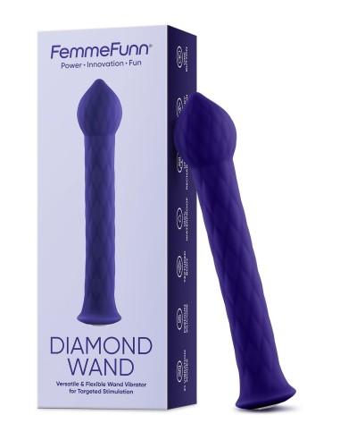 FEMMEFUNN DIAMOND WAND DARK PURPLE