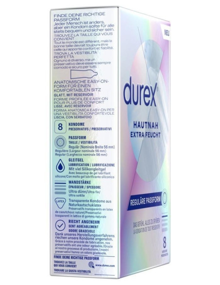 Durex Hautnah Extra Feucht 8pc