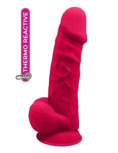 REAL LOVE DILDO WITH BALLS 8.5 INCH FUCH 2