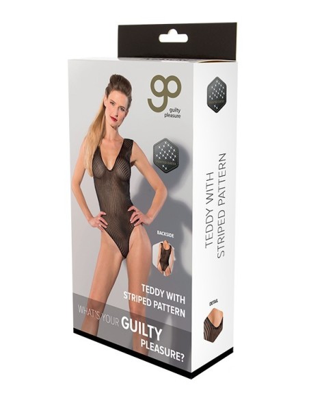 GP PRINTED DATEX STRIPED TEDDY BLACK