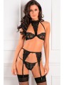 DEEPEST DESIRES 3PC BRA SET BLACK