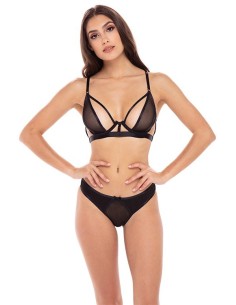 NEW IN TOWN 2 PC BRA SET BLACK