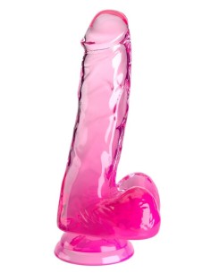 KingCockClear 6 w balls pink 2