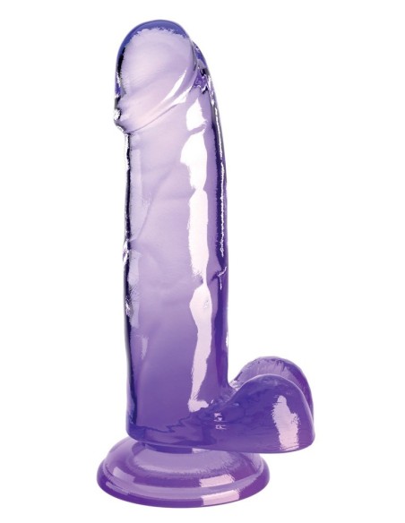 KingCockClear 7 w balls purple