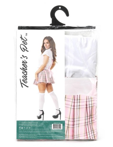 TEACHERS PET 3 PCS PINK PRIVATE SCHOOLGIRL COSTUME