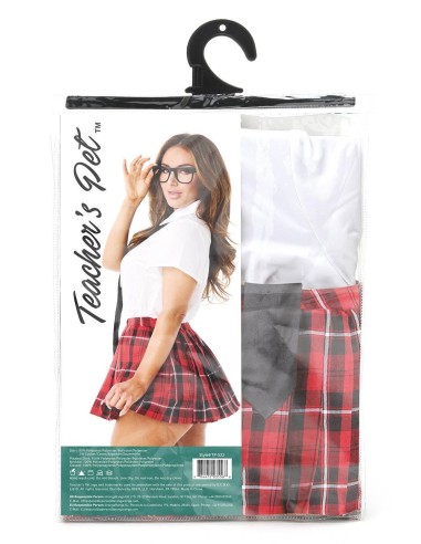 TEACHERS PET WOMEN'S 4 PC PRIVATE SCHOOL SWEETHEART COSTUME