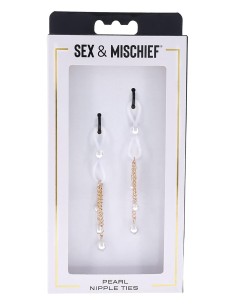 SEX AND MISCHIEF PEARL NIPPLE TIES