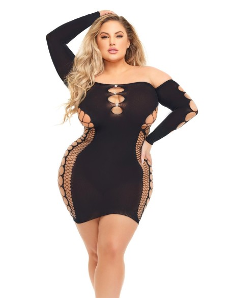 DIAMOND DRIPPIN DRESS BLACK