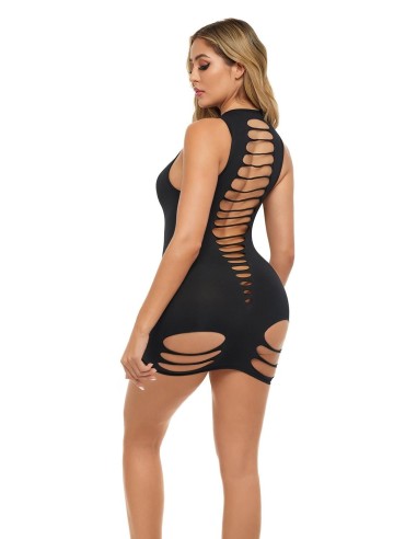 CAN'T COMMIT DRESS BLACK