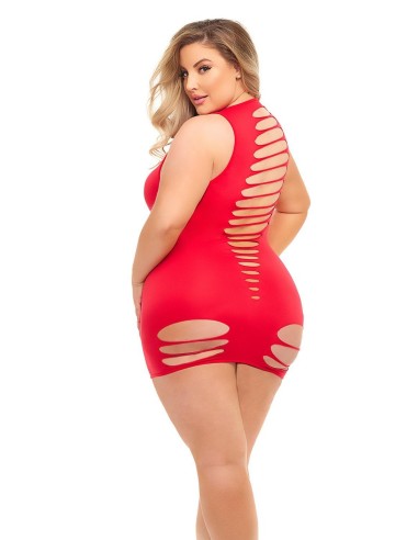 CAN'T COMMIT DRESS RED