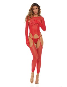 BRING IT OVER  BODYSTOCKING RED