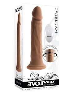 EVOLVED TWIRL JAM 9.25 INCH DARK FLESH