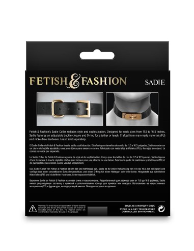 FETISH & FASHION SADIE COLLAR BLACK