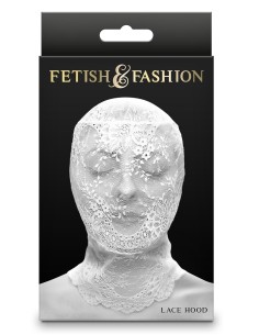 FETISH & FASHION LACE HOOD WHITE