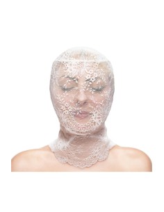 FETISH & FASHION LACE HOOD WHITE 2