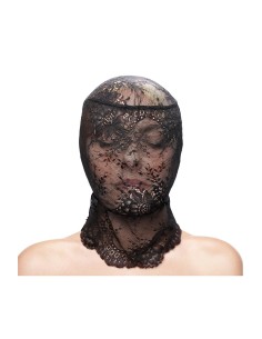 FETISH & FASHION LACE HOOD BLACK 2
