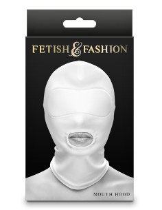 FETISH & FASHION MOUTH HOOD WHITE