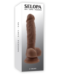 SELOPA 6 INCH DILDO DARK