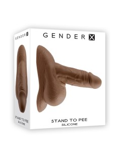 GENDER X STAND TO PEE SILICONE, DARK FLE