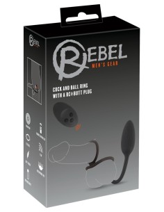 Rebel Cock&ball ring with a RC