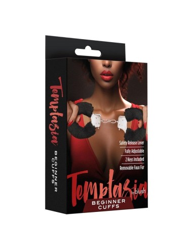TEMPTASIA BEGINNER CUFFS BLACK