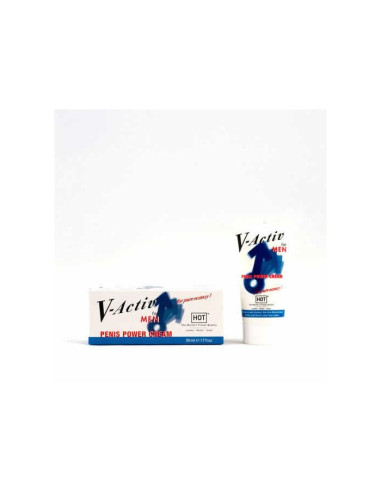 HOT V-ACTIV PENIS POWER CREAM 50 ML acquista online su Porky's Store