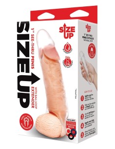 SIZE UP CLEAR VIEW PENIS EXTENDER WITH B