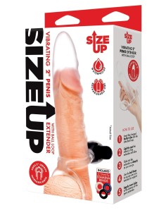 SIZE UP CLEAR VIEW VIBRATING PENIS EXTEN