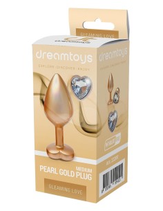 GLEAMING LOVE PEARL GOLD PLUG MEDIUM