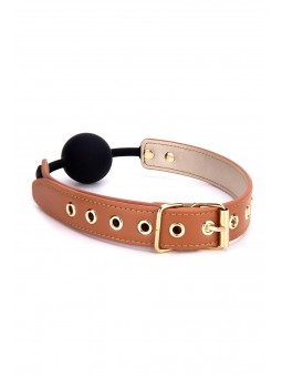 BLAZE ELITE BALL GAG COGNAC VEGAN LEATHE
