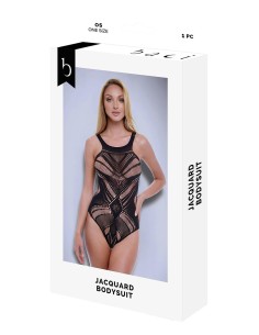 BACI JACQUARD BODYSUIT BLACK