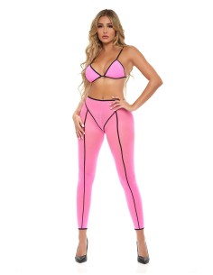 DOUBLE VISION 2 PCS BRA SET PINK
