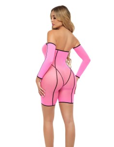 DOUBLE VISION BODYSUIT SET PINK 2