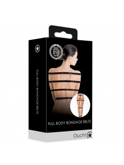 Full Body Bondage Belts - Black
