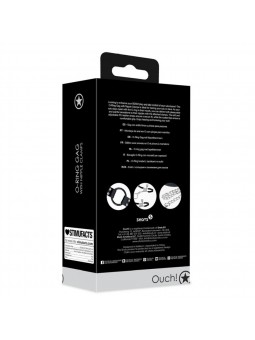 O-Ring Gag with Nipple Clamps - Black