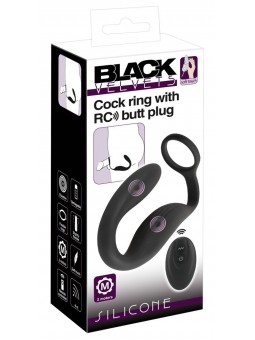 Black Velvets Cock ring w butt